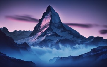 AI Art, Illustration, Matterhorn, Mountains Wallpaper
