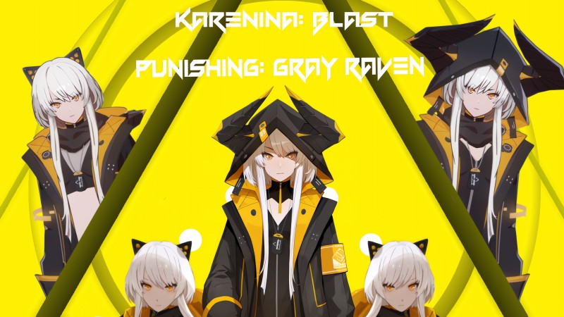 Punishing: Gray Raven, Anime Girls, Karenina (Punishing: Gray Raven), Long Hair, Minimalism Wallpaper