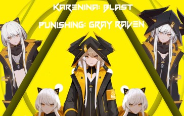 Punishing: Gray Raven, Anime Girls, Karenina (Punishing: Gray Raven), Long Hair, Minimalism Wallpaper