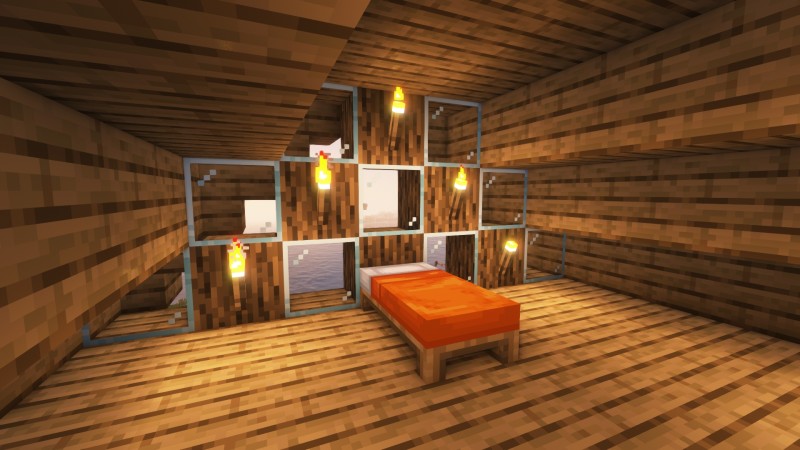 Minecraft, Shaders, Video Games, Bed Wallpaper