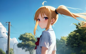 Anime Girls, AI Art, Nijika Ijichi, Anime Wallpaper