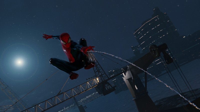 Spider-Man, Marvel Comics, Superhero, CGI, Night Wallpaper