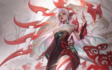 League of Legends, Video Game Characters, Irelia (League of Legends), White Hair Wallpaper