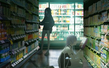 Anime, Anime Girls, Shopping, Weapon Wallpaper