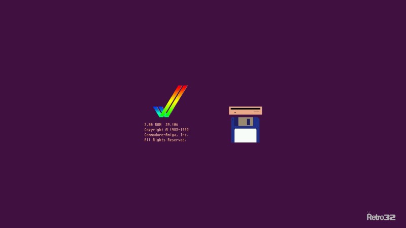 Amiga, Computer, Minimalism, Artwork, Simple Background Wallpaper