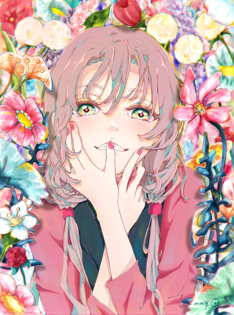 Anime, Anime Girls, Flowers, Colorful Wallpaper
