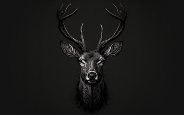AI Art, Digital Art, Simple Background, Animals Wallpaper
