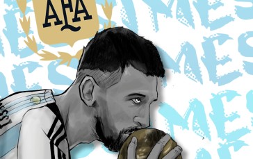 Fan Art, Digital Art, AFA, Lionel Messi, Men Wallpaper