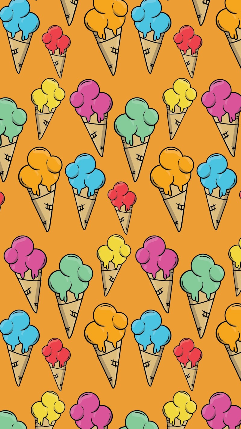 Ice, Ice Cream, Colorful, Food, Dessert Wallpaper
