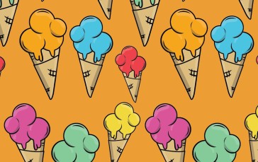 Ice, Ice Cream, Colorful, Food, Dessert Wallpaper