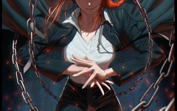 Anime, Anime Girls, Chainsaw Man, Makima (Chainsaw Man), Redhead Wallpaper
