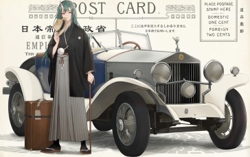 Anime Girls, Anime, Horns, Car Wallpaper