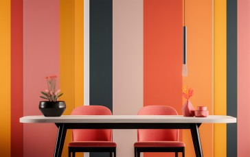 AI Art, Pastel, Interior Design, Minimalism Wallpaper