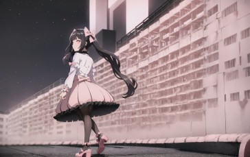 Anime Girls, Anime Games, Manga, AI Art, Long Hair Wallpaper