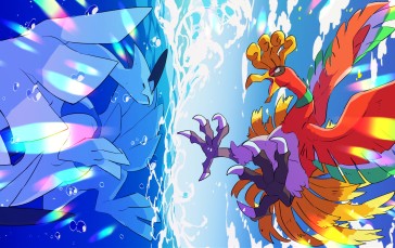 Pokémon, Lugia, Ho-Oh, Anime Wallpaper