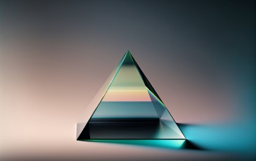 AI Art, Glass, Prism, Minimalism Wallpaper