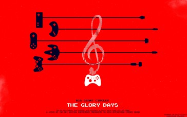 Big Giant Circles, The Glory Days, Music, Red Background, Controllers Wallpaper