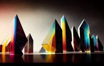 AI Art, Prism, Refraction, Colorful, Midjourney Wallpaper