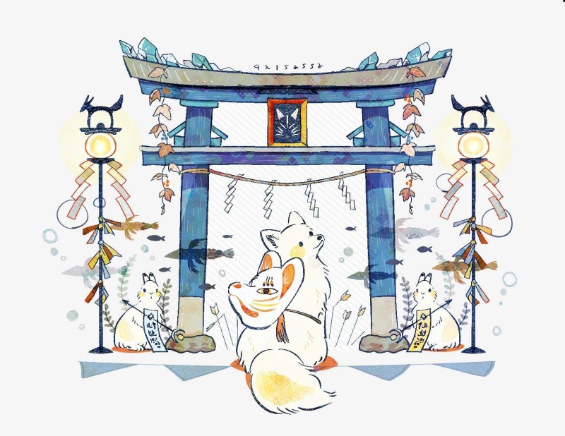 Fox, Rabbits, Animals, Simple Background Wallpaper