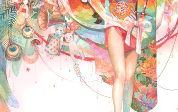 Anime, Anime Girls, Portrait Display, Long Hair, Hair Over One Eye, Kimono Wallpaper