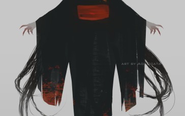 Black Hair, 2D, Aoi Ogata, Mask, Horns Wallpaper