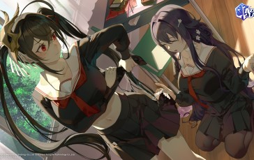 Taihou (Azur Lane), Azur Lane, Anime Girls, Sailor Uniform, Long Hair, Azuma (Azur Lane) Wallpaper