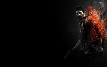 The Last of Us, Joel Miller, Black Background, Video Games, PlayStation 3, Video Game Art Wallpaper