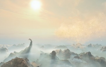 God of War (2018), Video Games, Mist, Sun, Sky Wallpaper