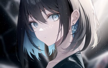 Anime, Anime Girls, Blue Eyes, Two Tone Hair Wallpaper