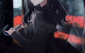 Anime, Anime Girls, Umbrella, Portrait Display Wallpaper
