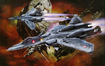 Macross, Science Fiction, Spaceship, Space, VF-22 “Sturm Vogel” Wallpaper