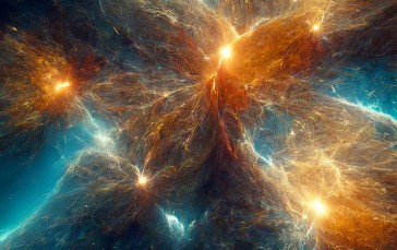 AI Art, Universe, Nebula, Energy Field, Abstract, Galaxy Wallpaper