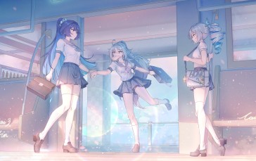 Anime Girls, Anime, School Uniform, Miniskirt Wallpaper