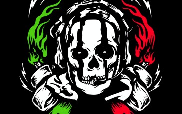 Call of Duty, Ghost, Mexico, Skull, Portrait Display, Black Background Wallpaper