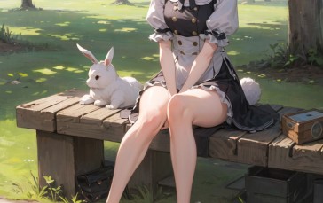 Anime, Anime Girls, Bunny Girl, Rabbits, Animals, Bunny Ears Wallpaper
