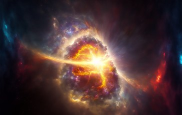AI Art, Nebula, Universe Wallpaper