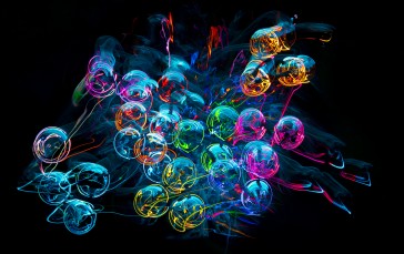 Lights, Colorful, Abstract, Glass Wallpaper