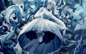Hatsune Miku, Anime, Anime Girls, Vocaloid, Blue Hair, Blue Eyes Wallpaper