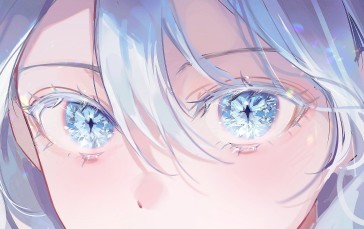 Anime Girls, Face, Frontal View, Eyes Wallpaper
