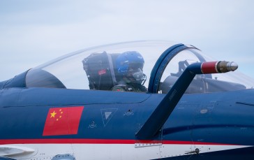 PLAAF, Chengdu J-10, Military Vehicle, Pilot, Military Aircraft, Clouds Wallpaper