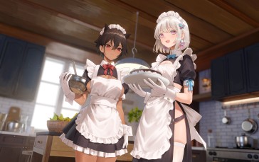 Maid, Cat Girl, Anime Girls, Maid Outfit Wallpaper