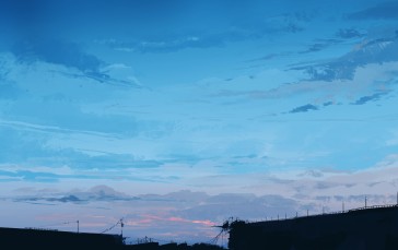 Gracile, Pixiv, Sky, Clouds Wallpaper