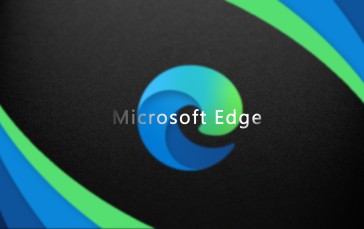 Logo, Browser, Edge, Simple Background, Minimalism, Software Wallpaper
