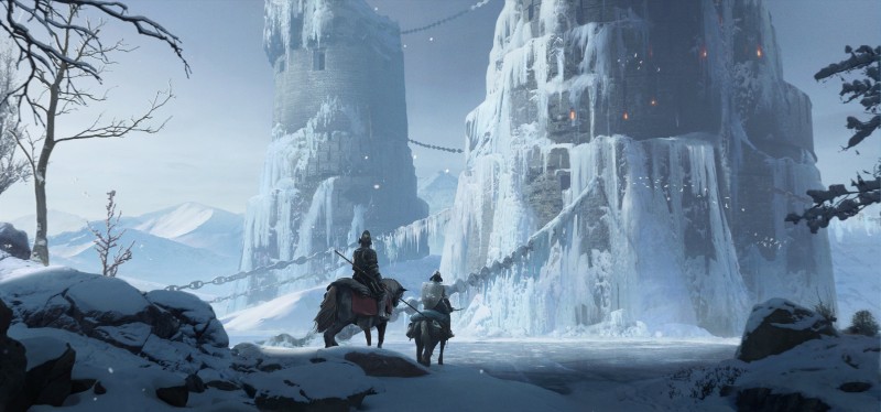 Artwork, Digital Art, Snow, Knight, Ice, Horse Wallpaper