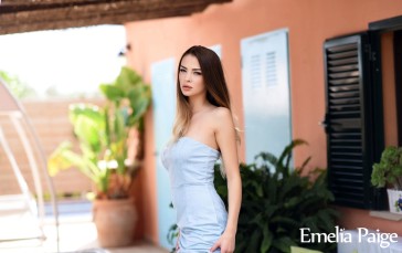 Emelia Paige, Model, Women, Outdoors, Dress Wallpaper