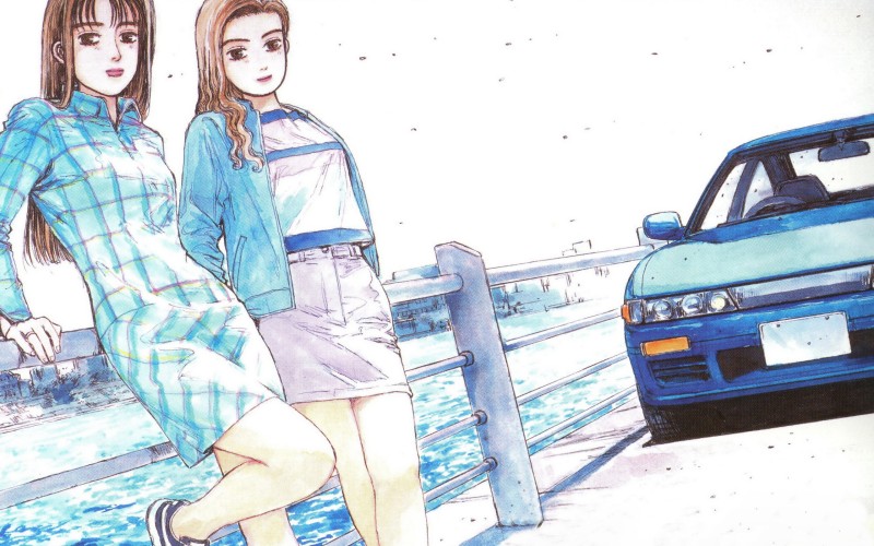 Initial D, Nissan Silvia, Car, Anime Girls, Two Women Wallpaper