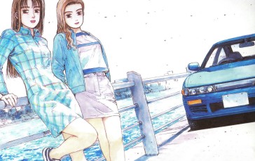 Initial D, Nissan Silvia, Car, Anime Girls, Two Women Wallpaper