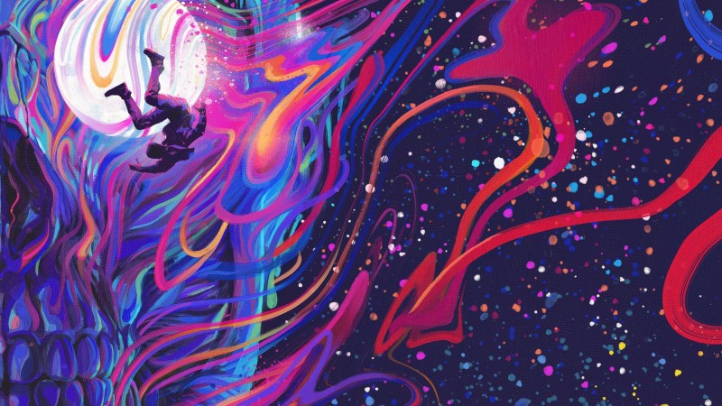 Abstract, Colorful, Kid Cudi, Digital Art Wallpaper