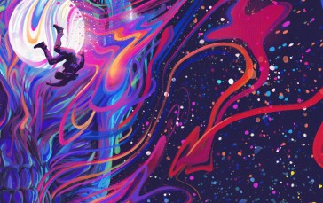 Abstract, Colorful, Kid Cudi, Digital Art Wallpaper