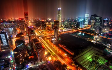 China, Photography, Trey Ratcliff, Beijing, City, City Lights Wallpaper